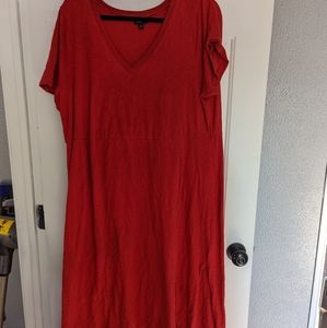Torrid red midi dress